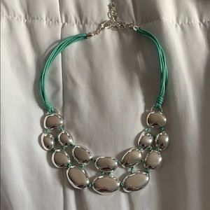 blue necklace